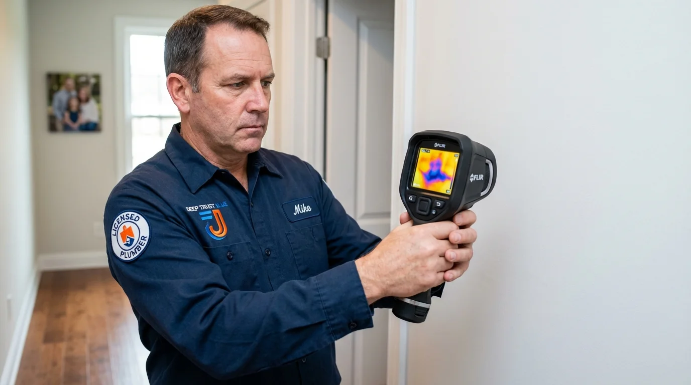 Thermal imaging leak detection by Johns Plumbing LLC in Iona